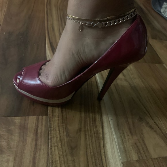 Red Marco Santi Platform Stilettos sz 9 - Picture 6 of 7